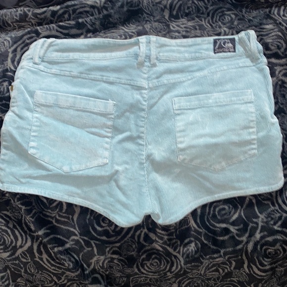 Corduroy turquoise shorts - Picture 4 of 4